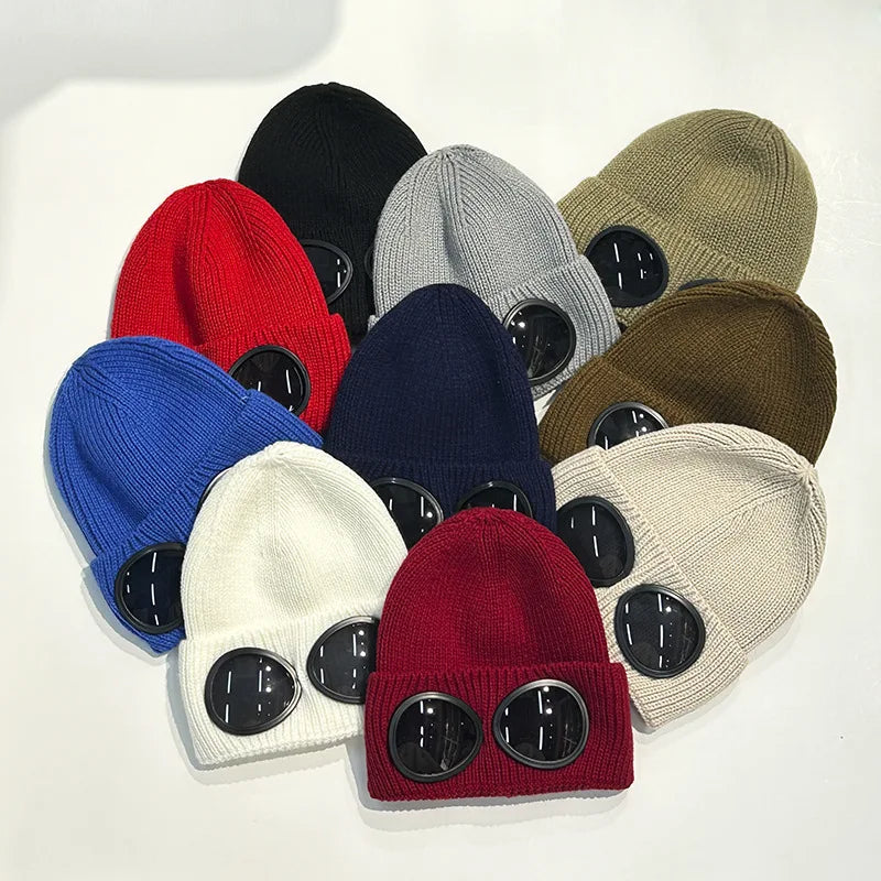 Warm Winter Ski Mask Beanie with Glasses