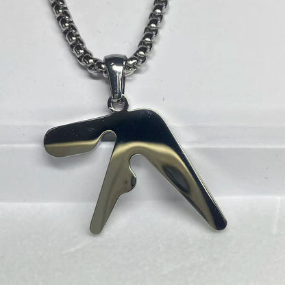 Aphex Logo Stainless Steel Pendant Necklace