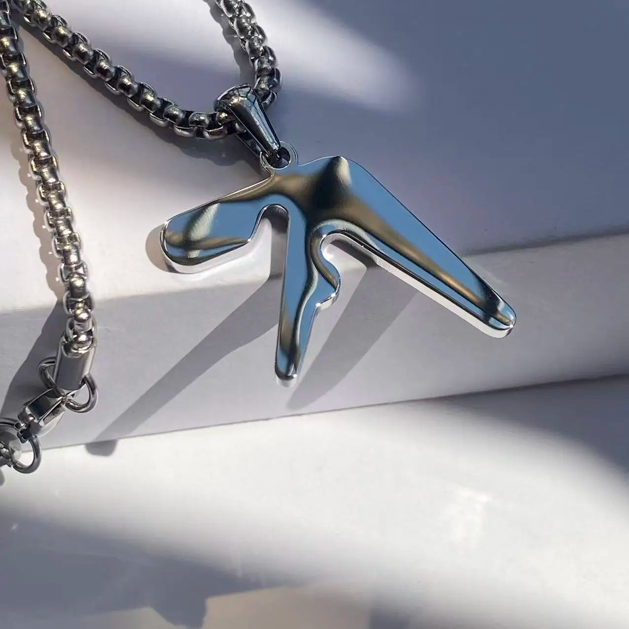 Aphex Logo Stainless Steel Pendant Necklace