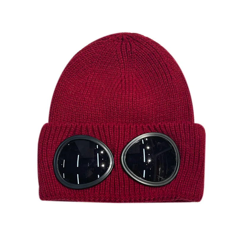 Warm Winter Ski Mask Beanie with Glasses