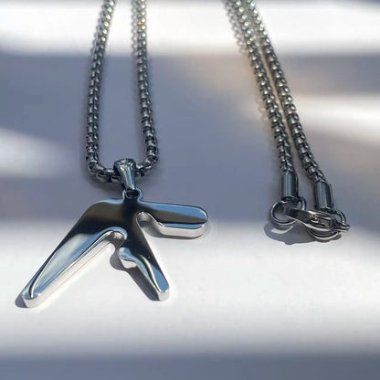 Aphex Logo Stainless Steel Pendant Necklace