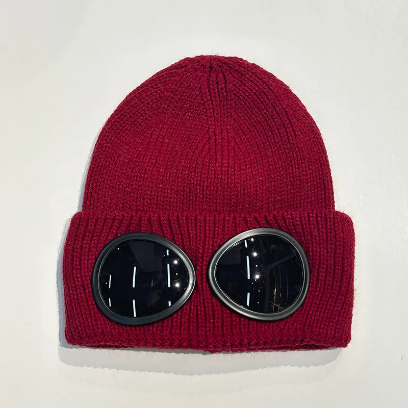 Warm Winter Ski Mask Beanie with Glasses