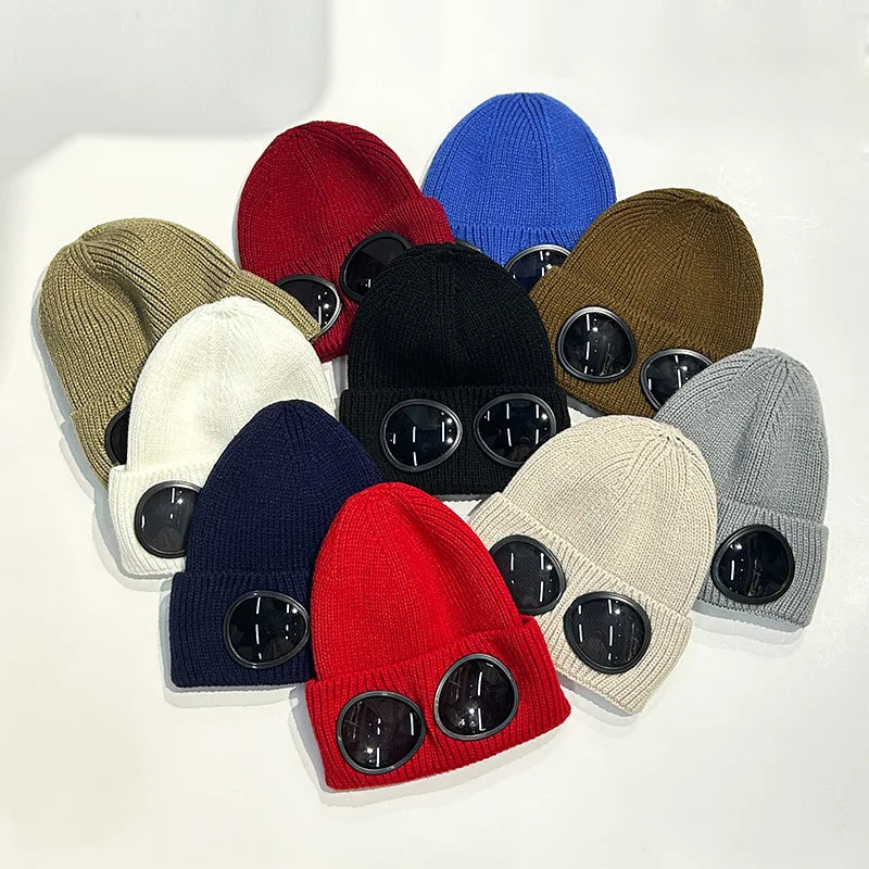 Warm Winter Ski Mask Beanie with Glasses