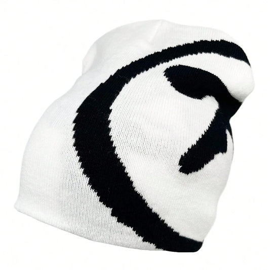 Vintage Goth Punk Knitting Twin Caps Beanie